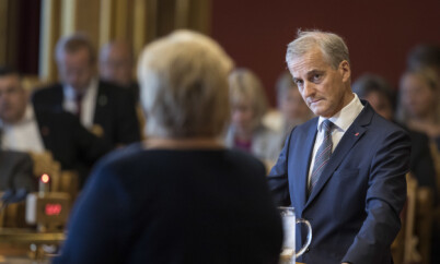 Oslo 20180530.
Jonas Gahr Støre (AP) og statsminister Erna Solberg under Stortingets spørretime onsdag.
Foto: Ole Berg-Rusten / NTB Scanpix